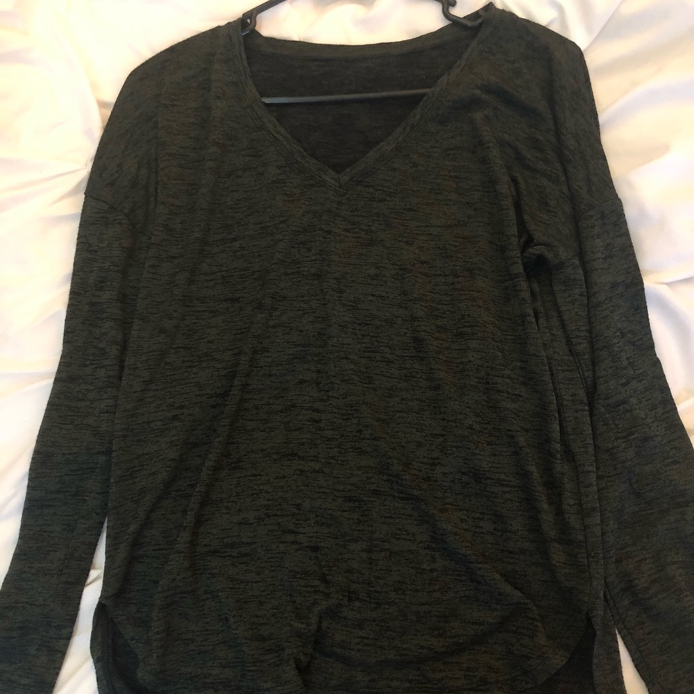 high-low long sleeve shirt
